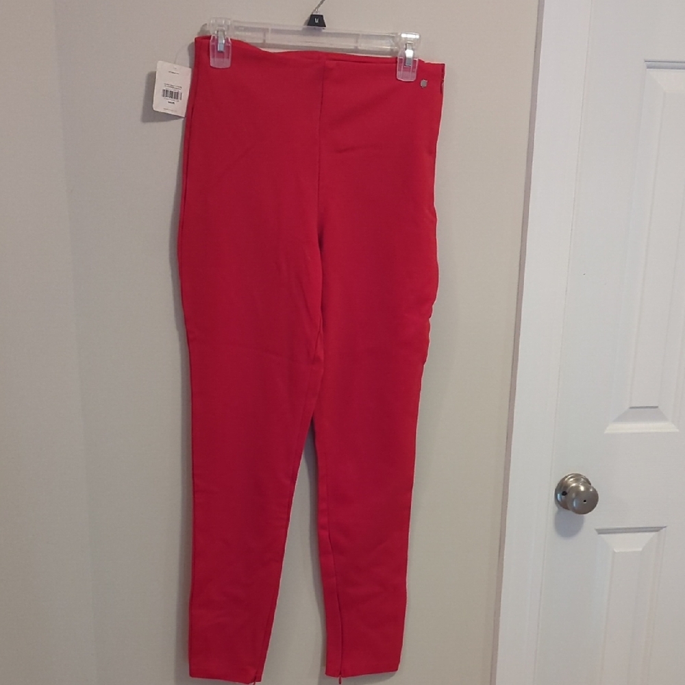 NWT Fabletics high-rise Ponte Skinny Zip-Split Pant, size S